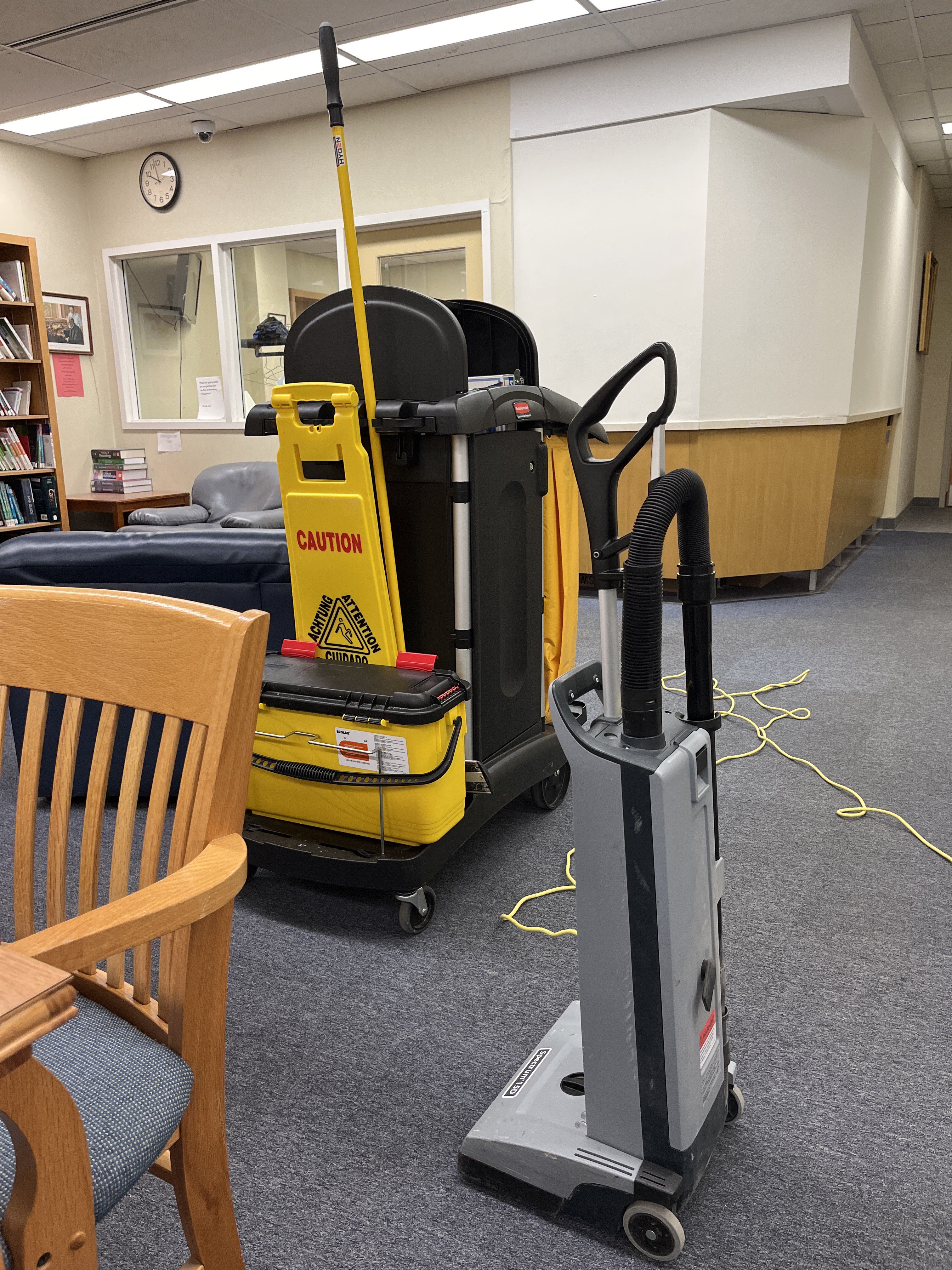 Emme's work space vacuum